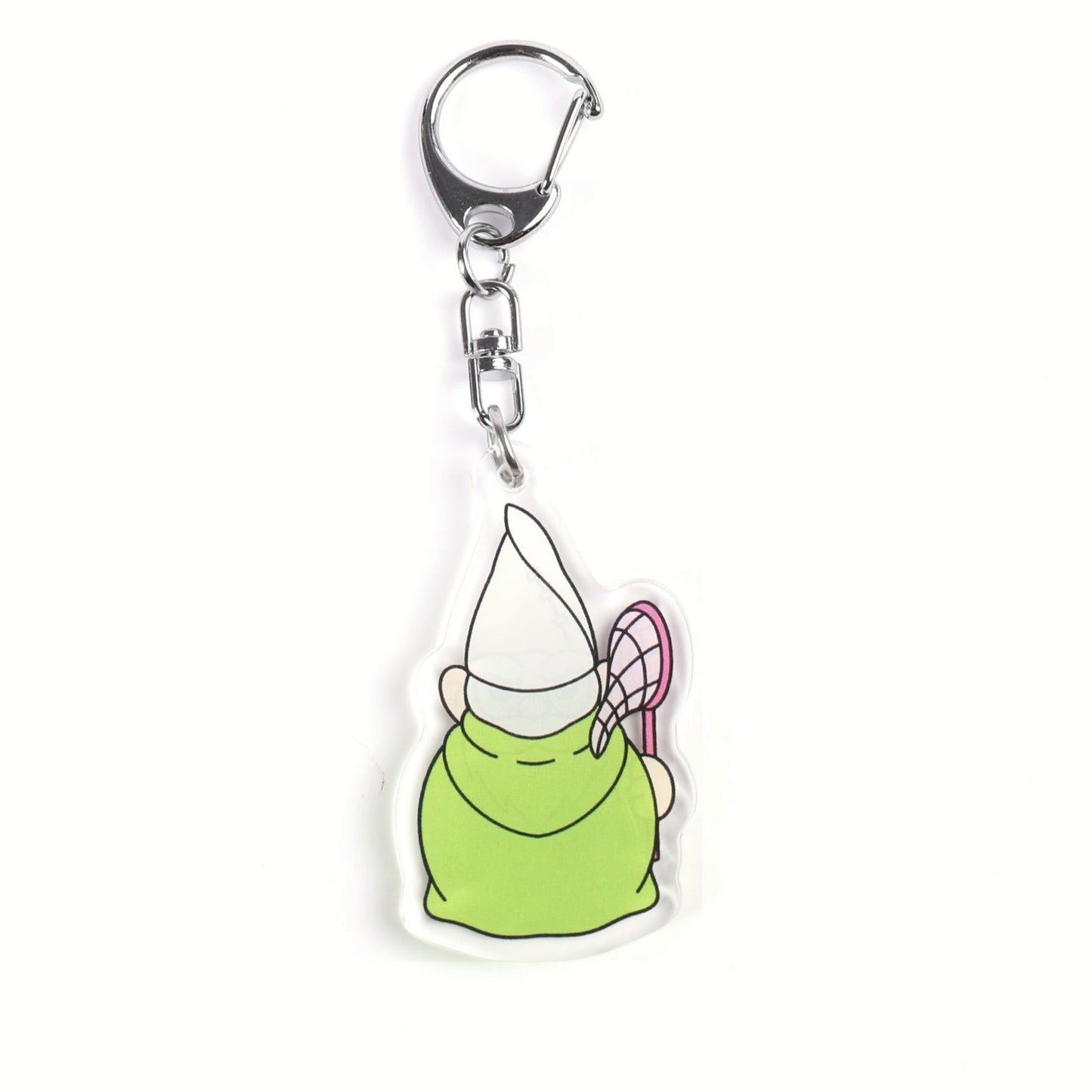 Gnome Doodle Keychain (Front & Back Print)